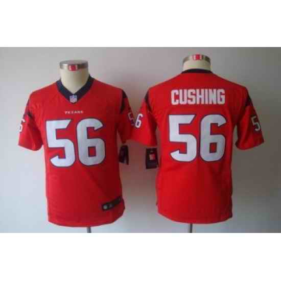 Youth Nike Houston Texans 56 Brian Cushing Red Color Limited Jerseys